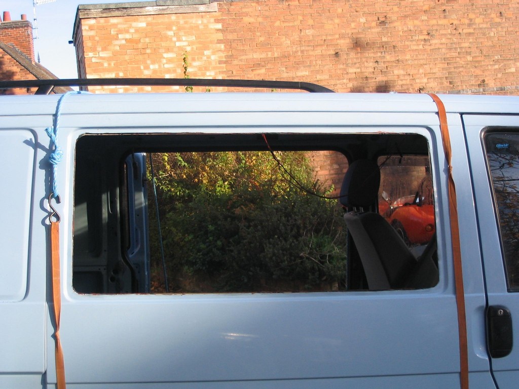 rubber mounted van windows